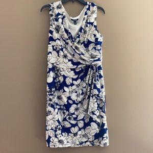 NWOT Chaps Floral Wrap Dress
